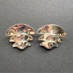 Large Rare Vinatge Robert Lee Morris RLM Sterling 925 Clip-on Earring